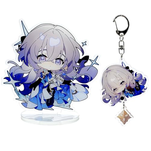 narukami Honkai Star Rail Acryl Ständer Figur Schlüsselanhänger Set Charakter Ständer Figur mit Schlüsselanhänger, Bronya, Medium narukami Honkai Star Rail Acryl Ständer Figur Schlüsselanhänger Set Charakter Ständer Figur mit Schlüsselanhänger, Bronya, Medium von narukami