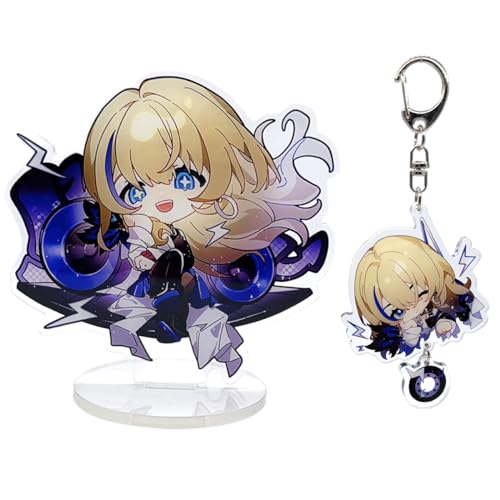 narukami Honkai Star Rail Acryl Ständer Figur Schlüsselanhänger Set Charakter Ständer Figur mit Schlüsselanhänger, Serval, Medium narukami Honkai Star Rail Acryl Ständer Figur Schlüsselanhänger Set Charakter Ständer Figur mit Schlüsselanhänger, Serval, Medium von narukami