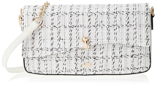 nascita Women's Abendtasche Damen Clutch, Weiss Mehrfarbig von nascita