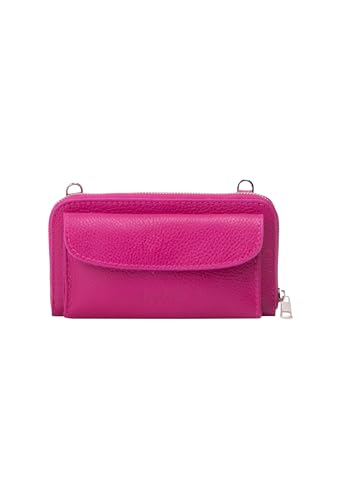 nascita Women's Clutch aus Leder, Fuchsia von nascita