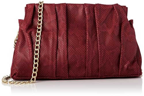 nascita Women's Damen Schultertasche, DUNKELROT von nascita