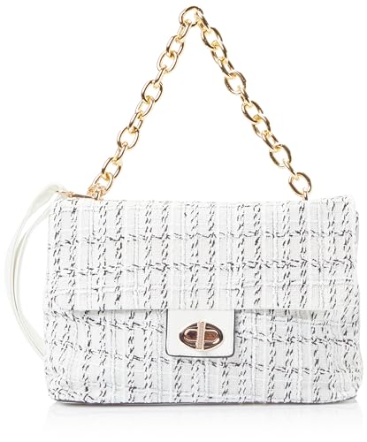 nascita Women's Handtasche Damen Shopper, Weiss Mehrfarbig von nascita