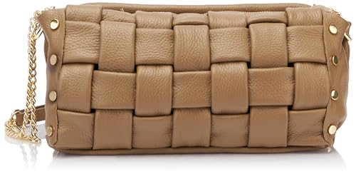 nascita Women's Handtasche aus Leder, Beige von nascita