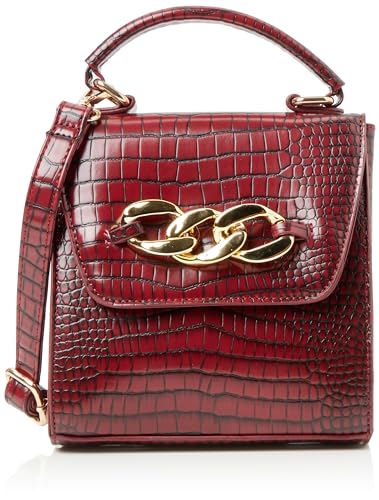 nascita Women's Mini-Henkeltasche Damen Shopper, DUNKELROT von nascita