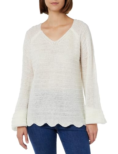 nascita Women's Strickpullover, Wollweiss, XL/XXL von nascita