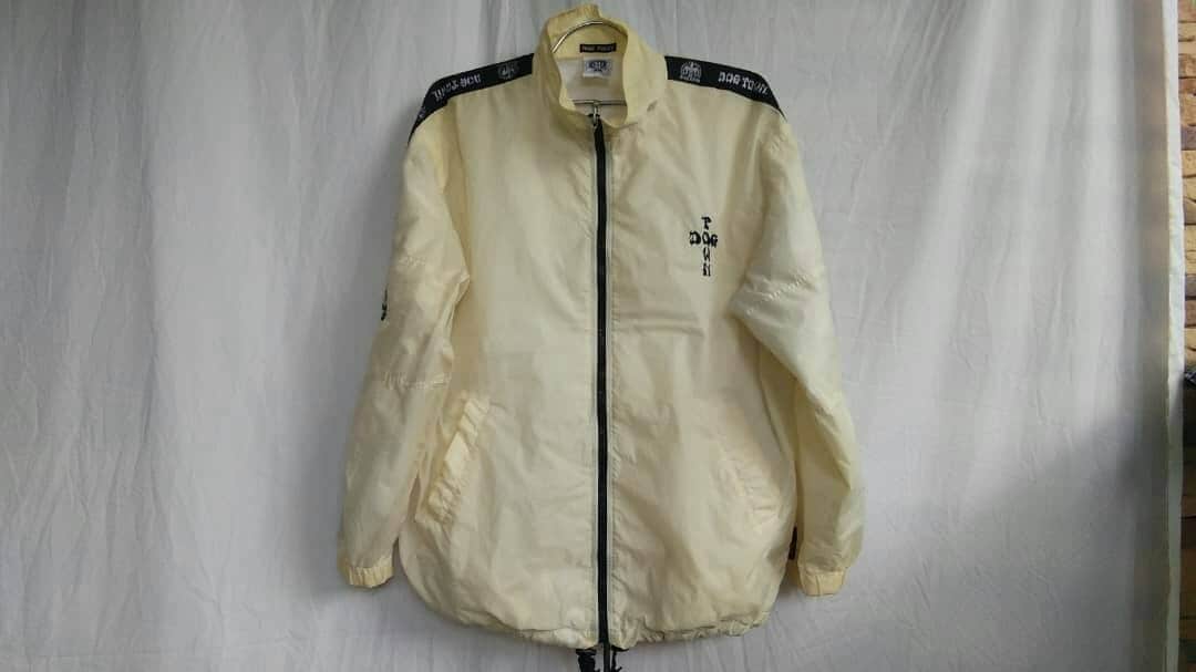 Selten Hund Stadt Skateboard Seite Band Stickerei Logo Windbreaker Zipper Jacke Freie Größe von nassirvintage75