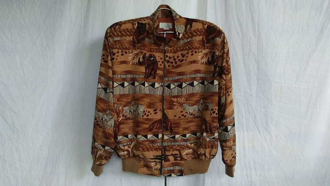 Selten Native Barocken Reißverschluss-Jacke von nassirvintage75
