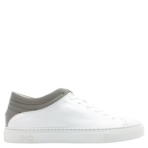 Sneaker aus Leder "nat-2 Sleek Low white reflective" in weiß von nat-2