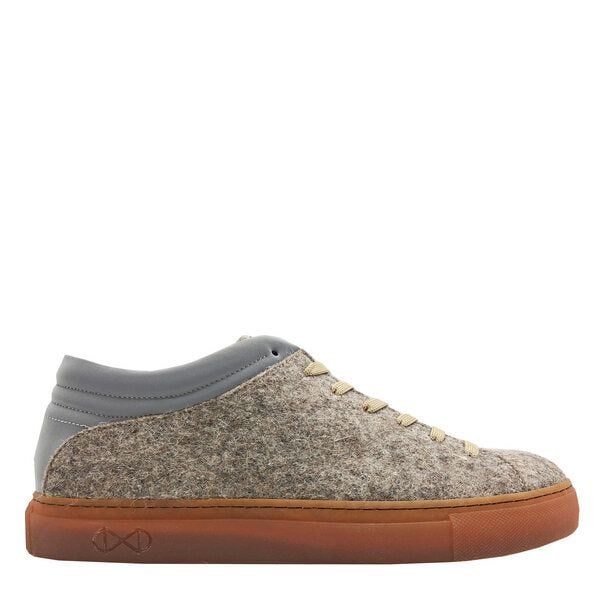 Sneaker aus Milchfilz "nat-2 Milk Low greige" in grau-beige Sneaker aus Milchfilz "nat-2 Milk Low greige" in grau-beige von nat-2