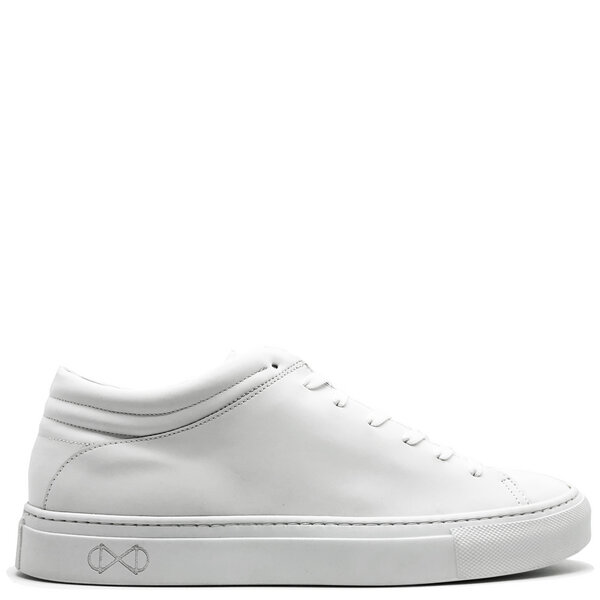 Veganer Sneaker aus Glas "nat-2 Sleek Low vegan white reflective" MEN von nat-2