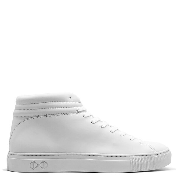 Veganer Sneaker aus Glas "nat-2 Sleek vegan white reflective" MEN von nat-2