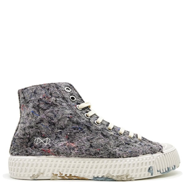 Veganer Sneaker "nat-2 Mover" grey aus recycelten Fashion Textilien, Cord, Kork und Zuckerrohr MEN von nat-2