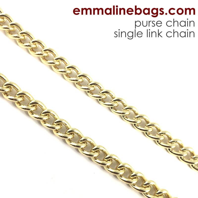 Elegante Single-Link Gold Geldbörse Ersatzriemen in 44 "Und 26" Längen von natalieparkerdesigns