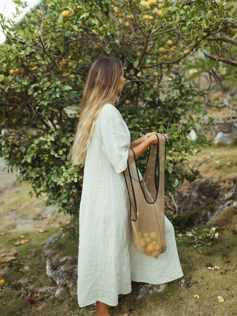 Joan - Nylontasche in Hellbraun Und Schwarz Joan - Nylontasche in Hellbraun Und Schwarz von natandnoor