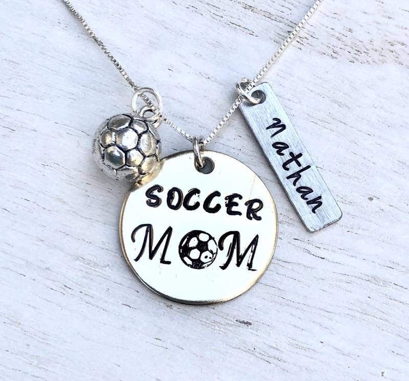 Baseball-Mama-Halskette, Cross-Country-Halskette, Fußball-Mama-Halskette, Von Hand Gestempelt Schmuck, Natashaaloha, Baseball-Geschenke von natashaaloha