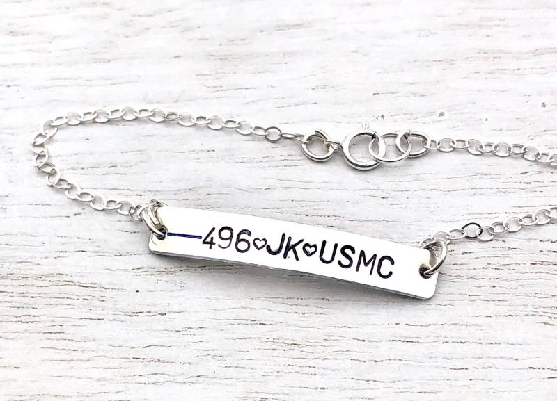 Blaue Linie Armband, Rote Polizei Frau Feuerwehrmann, Strafverfolgung Linie, Blaue Leben Materie von natashaaloha