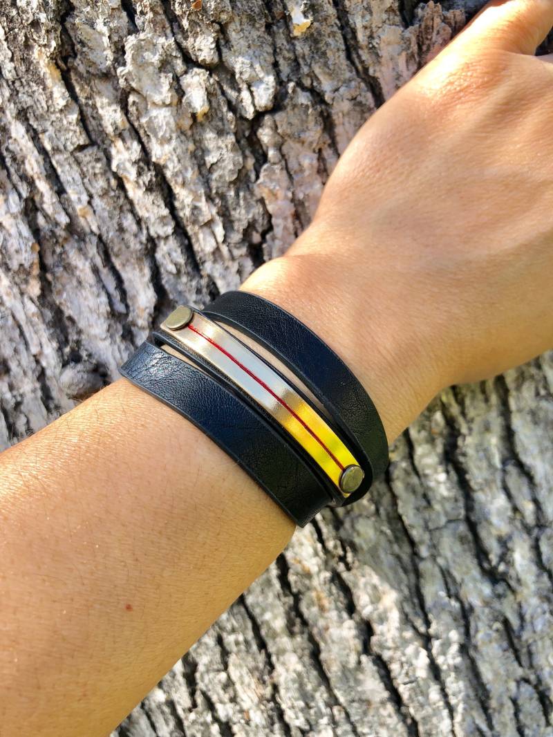 Feuerwehrmann Frau Armband, Dünne Blaue Linie Schmuck, Polizei Frau von natashaaloha