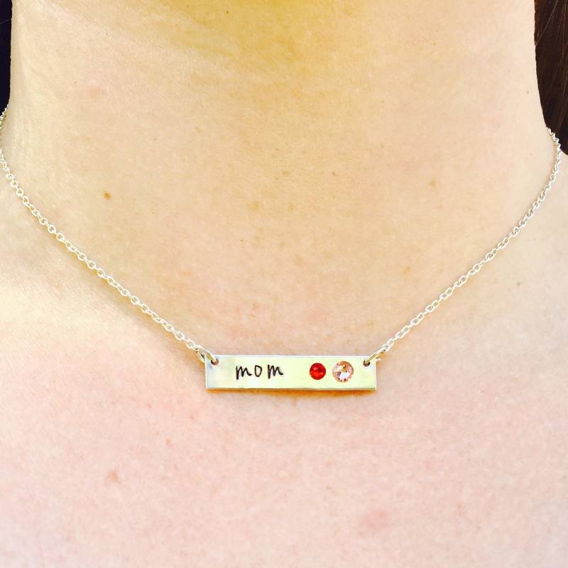 Mutter Halskette, Personalisierte Geburtsstein Mama Bar Natashaaloha von natashaaloha