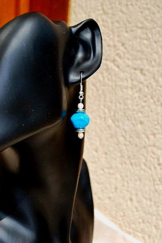 Bo Blaue Verbeulte Glasperle von nathyreme