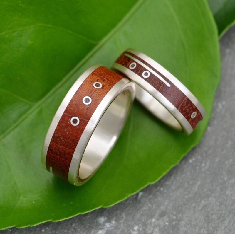Maya Numerologie Inlay Holzring, Benutzerdefinierte Zahlenring, Personalisierter Fünfter Jahrestag Ring, Benutzerdefinierter Holz von naturalezanica
