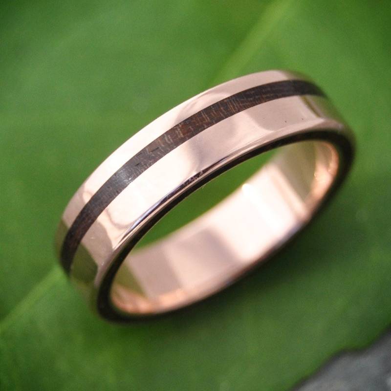 Tagundnachtgleiche Nacascolo Hochzeitring, Rose Goldring, Herrenring, Frau Ehering, Individueller Ring von naturalezanica