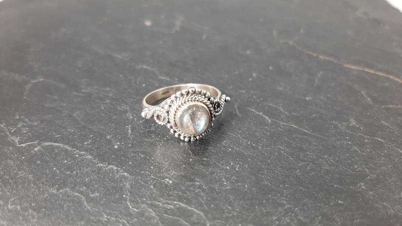 Beeindruckender Labradorit Ring Mit 925Er Silberfassung von naturalmysticsu