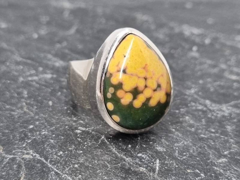 Edler Silberring Mit Ozeanjaspis Gr.55 von naturalmysticsu
