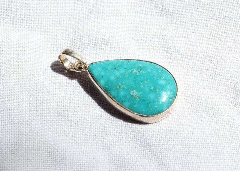 Hingucker Chrysokoll Anhänger Tolle Farbe in 925Er Silber Gefasst von naturalmysticsu