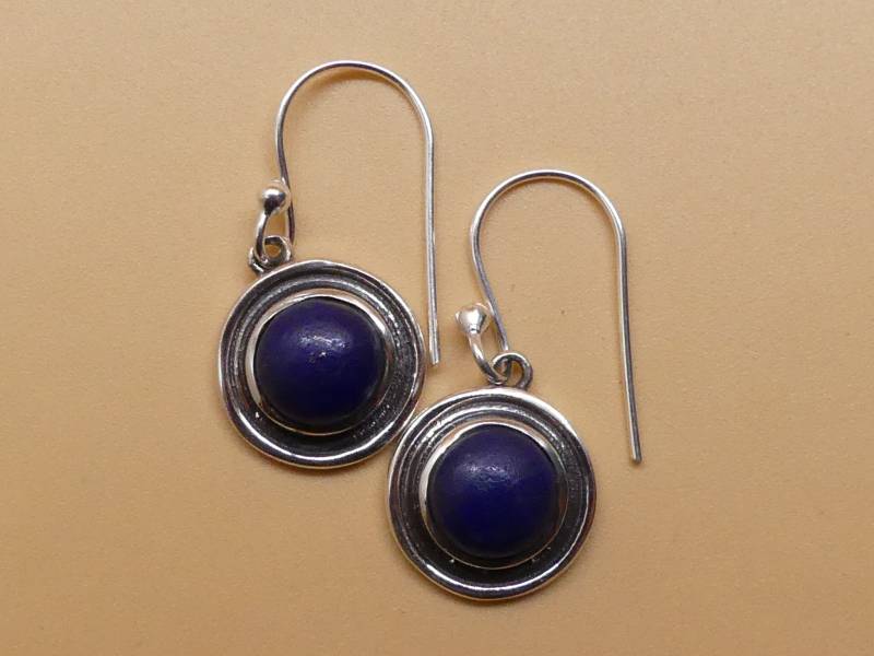 Lapis Lazuli 925 Silber Hängeohrringe von naturalmysticsu