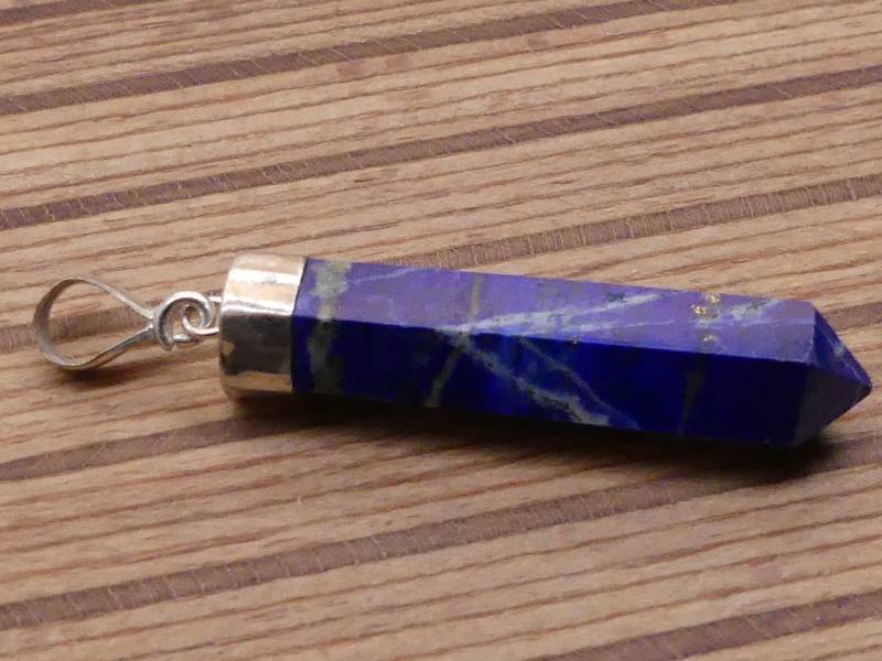 Lapis Lazuli Spitze Als Kettenanhänger Mit 925 Silbereinfassung von naturalmysticsu
