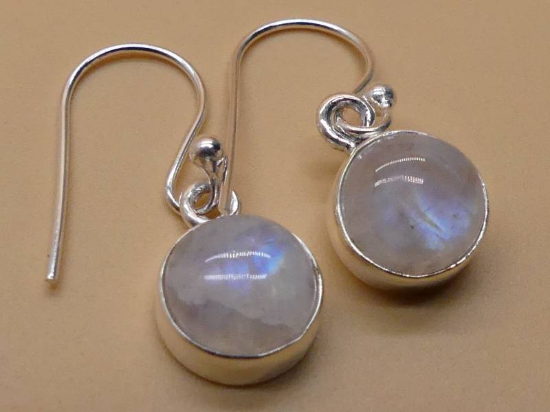 Mondstein 925 Silber Hängeohrringe von naturalmysticsu