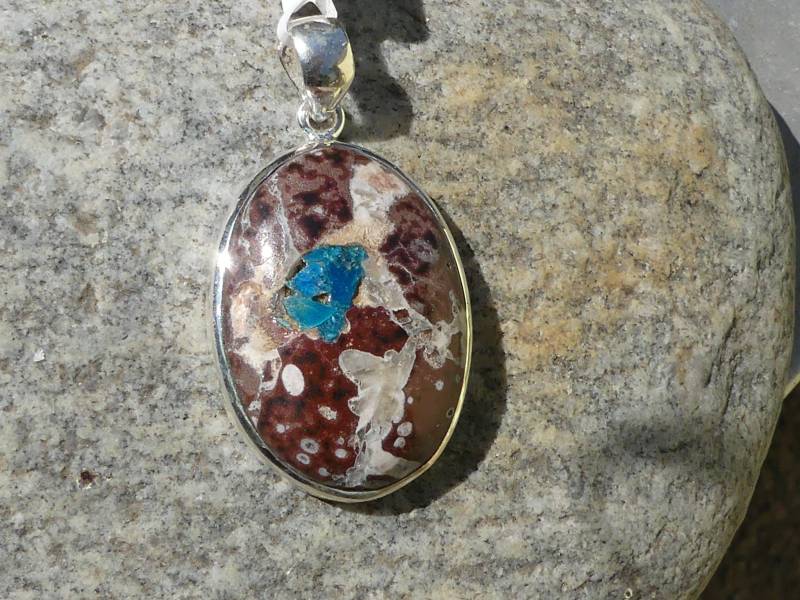 Wunderschöner Cavansit 925 Silber-Kettenanhänger von naturalmysticsu