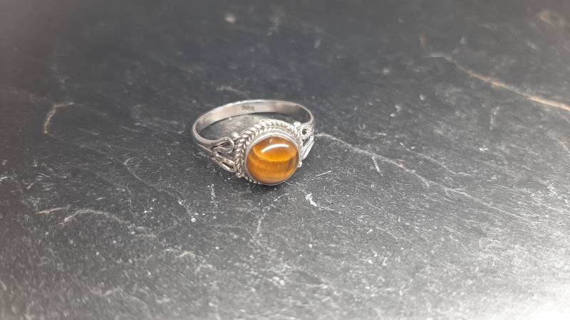 Wunderschönes Tigerauge Als Ring in 925Er Silberfassung von naturalmysticsu
