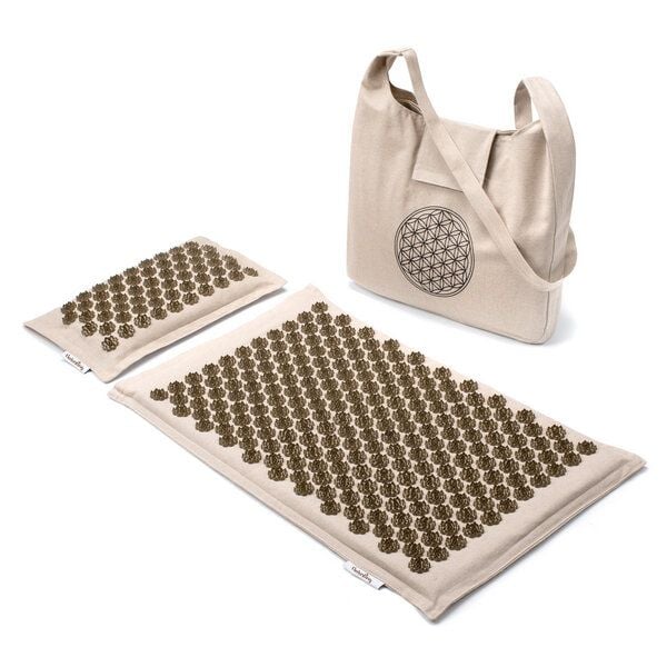 naturling Akupressur Matte Set mit Kissen und Tasche von naturling