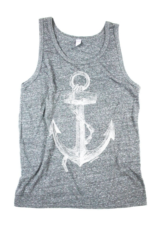 Anker Tank Top - Herren Nautisch Ocean Shirt S, M, L, Xl, 2Xl von naturwrk