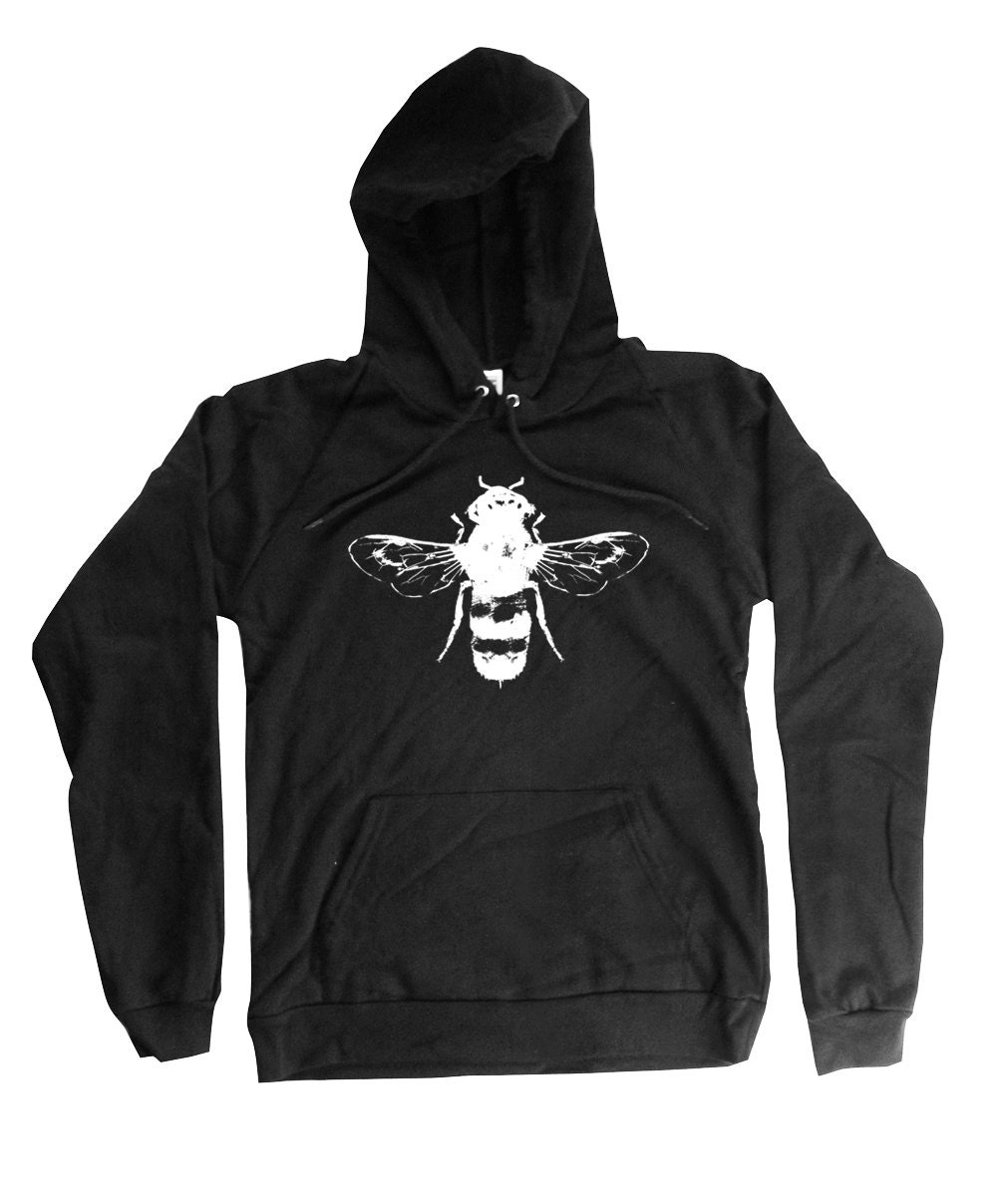 Bienen Hoodie - Bio-Baumwolle Langarm Illustration S, M, L, Xl, 2Xl von naturwrk