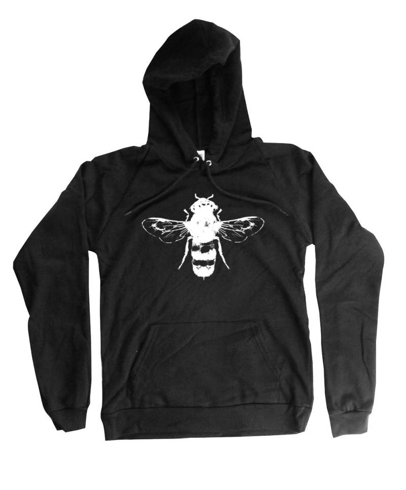 Bienen Hoodie - Bio-Baumwolle Langarm Illustration S, M, L, Xl, 2Xl von naturwrk