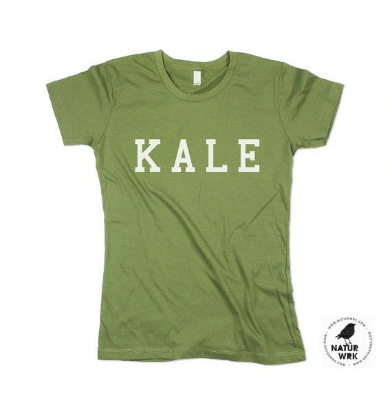 Womens Kale Tshirt - Top Moos Bio-Baumwolle Biokost Made in Usa Xs, S, M, L, Xl, 2X, 3Xl | 4 Farboptionen von naturwrk