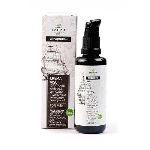 NATYR - Altromarkt - Anti-Falten-Gesichtscreme für Herren - feuchtigkeitsspendend & Anti-Aging - Bio -50 ml von natyr
