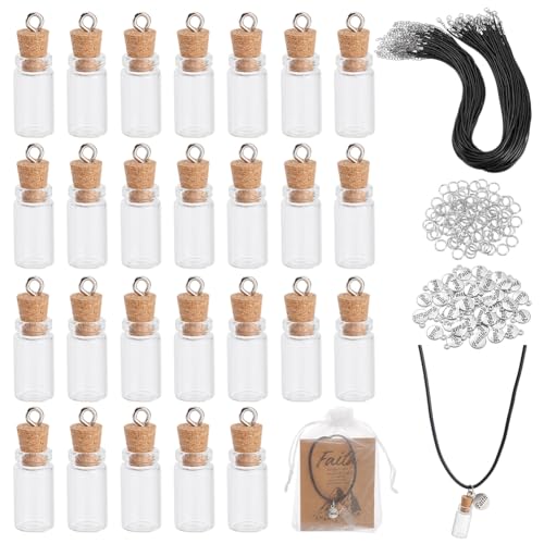 nbeads 50 Set Senfsamen-Halskette, DIY Mini Glasflaschenanhänger Mit Lederband Inspirierende Karten Christliche Geschenke Für Taufgeschenke Kein Seed Einschließen nbeads 50 Set Senfsamen-Halskette, DIY Mini Glasflaschenanhänger Mit Lederband Inspirierende Karten Christliche Geschenke Für Taufgeschenke Kein Seed Einschließen von nbeads