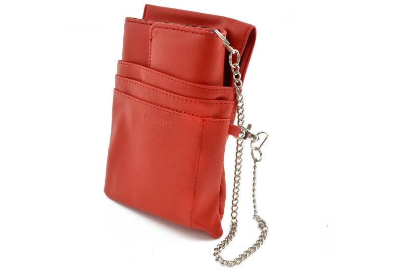 nean Kellnerbörse Geldbörse mit Holster Stecktasche Kellnerholster Portemonnaie, mit verstellbarem Druckknopfverschluss und 1 Reißverschlussfach von nean