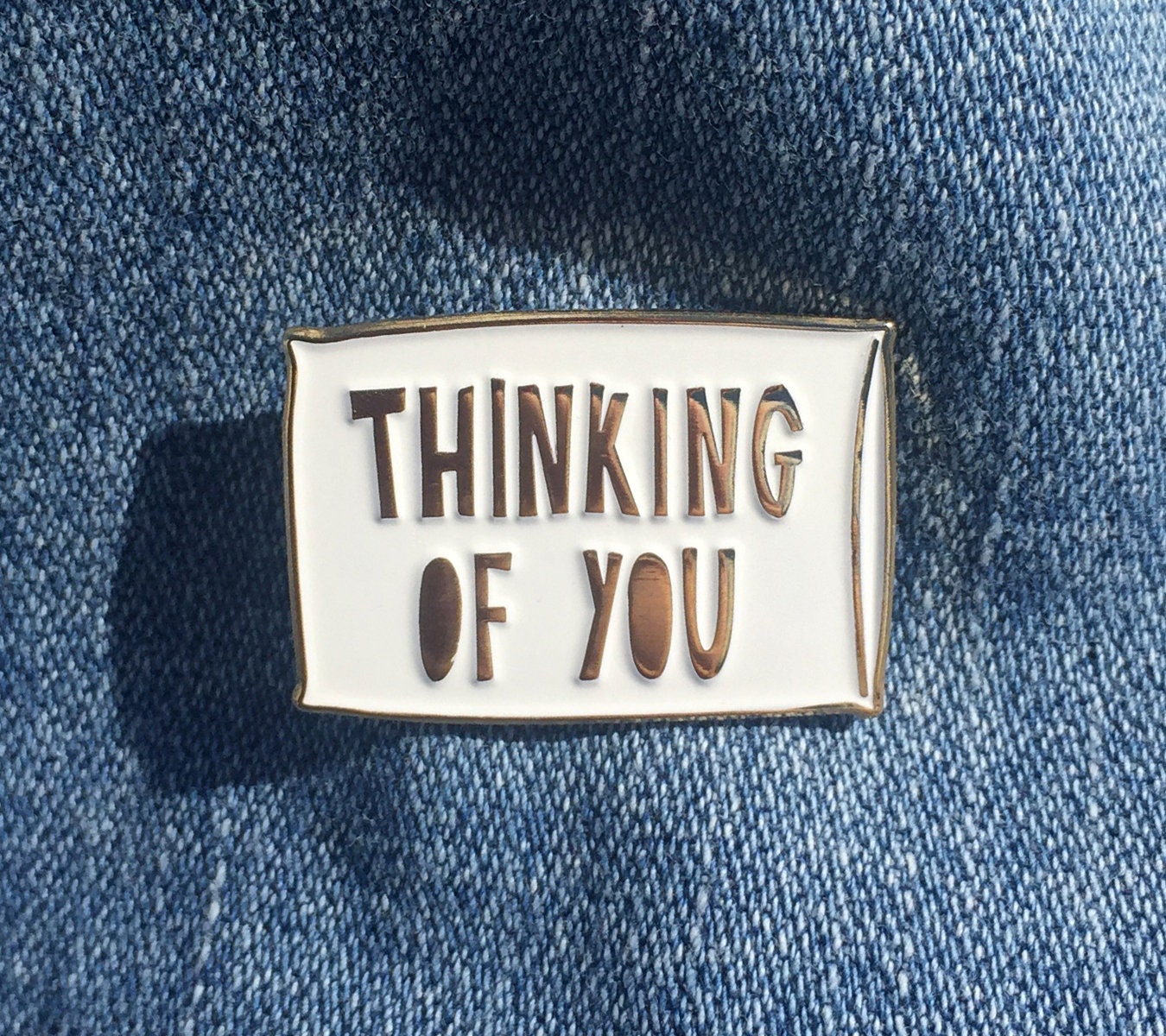Sale - Thinking Of You 3.25 cm Soft Enamel Pin Sku Pin-702 Sale - Thinking Of You 3.25 cm Soft Enamel Pin Sku Pin-702 von nearmoderndisaster