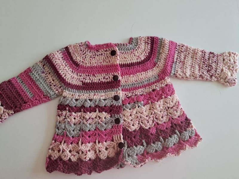 Baby Jäckchen, Gr. 50/56, Jacke, Kleidung, Geschenk, Babyparty, Zur Geburt von needleBurk