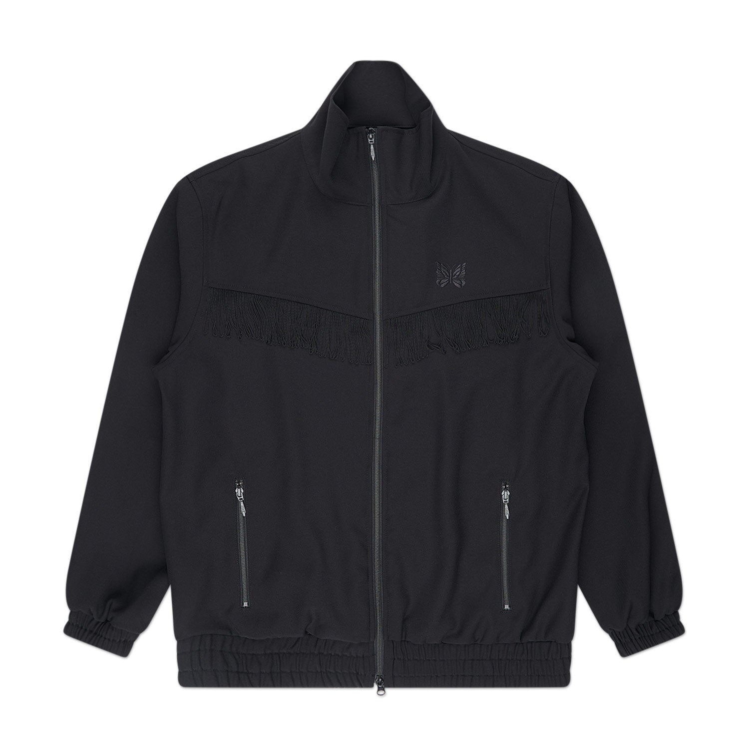 needles fringe track jacket (black) von needles