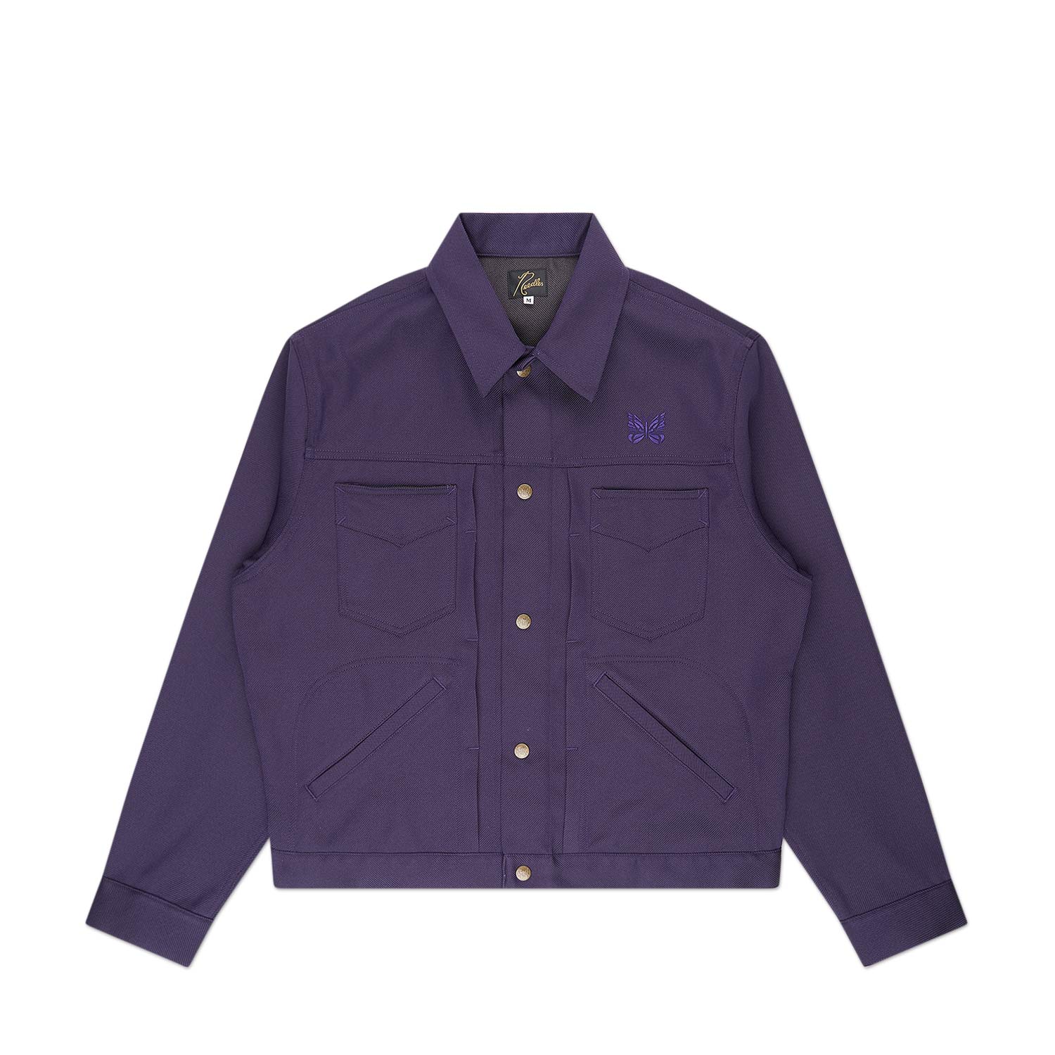 needles penny jean jacket (purple) von needles