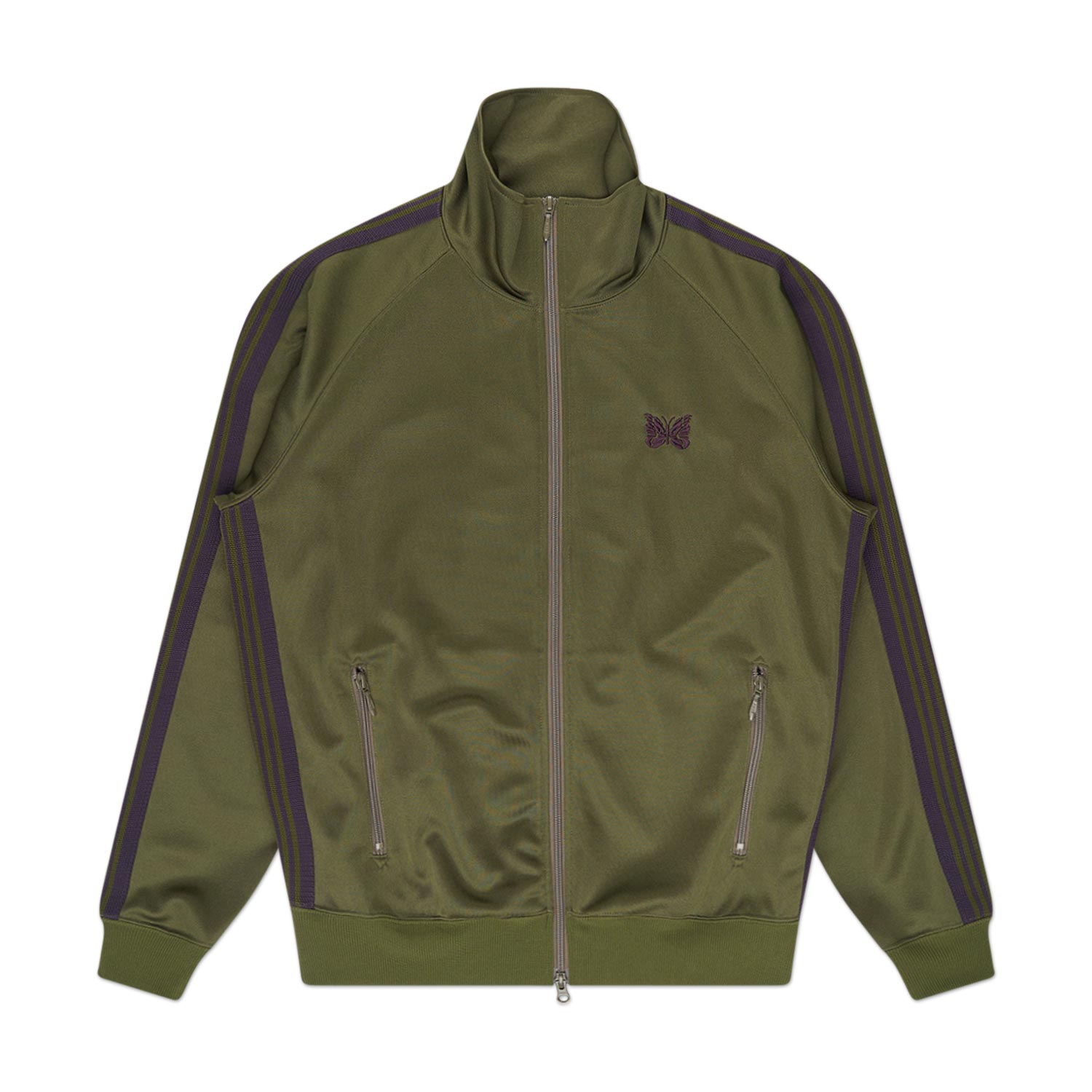 needles track jacket (olive) von needles