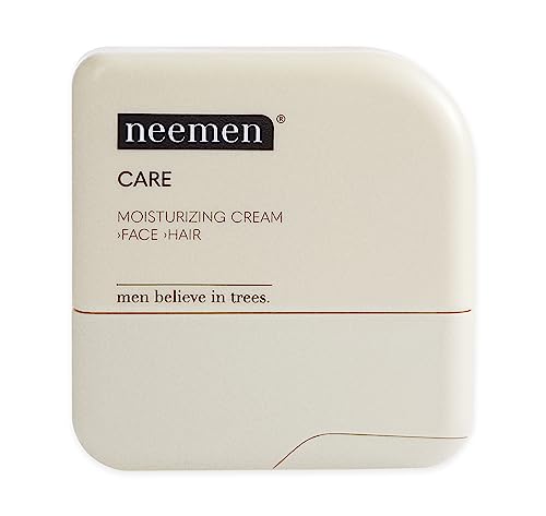 neemen – CARE Feuchtigkeitscreme für Männer entwickelt – sorgt für ein weiches Hautgefühl & schützt vor Umwelteinflüssen – zieht schnell ein & fettet nicht – Hautpflege für Gesicht, Körper & Haare von neemen