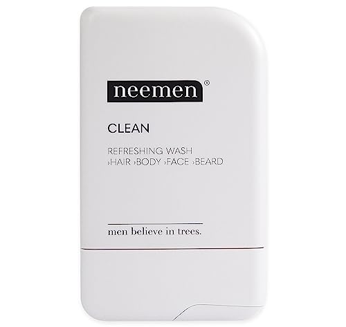 neemen – CLEAN 4in1 Shampoo für Haar, Körper, Gesicht & Bart – multifunktionale Männer Reinigung mit Neem-Extrakt, Prebiotika & Kaktusfeige – feuchtigkeitsspendend, beruhigend, kräftigend & schützend neemen – CLEAN 4in1 Shampoo für Haar, Körper, Gesicht & Bart – multifunktionale Männer Reinigung mit Neem-Extrakt, Prebiotika & Kaktusfeige – feuchtigkeitsspendend, beruhigend, kräftigend & schützend von neemen