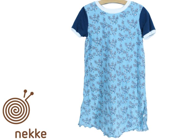 Bio, Kinder Kurzarmkleid "Blümchen" Jersey , Aus Zertifizierten Biostoffen von nekkeklix