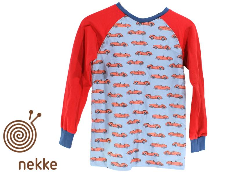 Bio - Sweatshirt Raglan "Oldtimer" Rot Bio - Sweatshirt Raglan "Oldtimer" Rot von nekkeklix